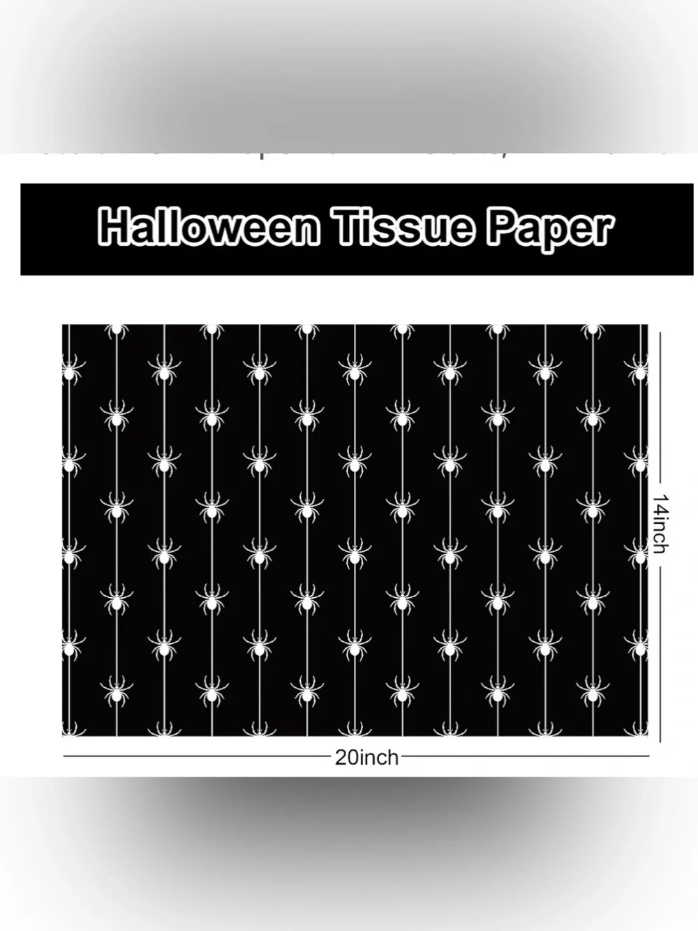 NEW! 👻 50 sheets of Pink & Black Halloween  tissue paper👻 14 x 20 inch